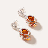 Demi Amber Drop Earrings — Baltic amber and sterling silver jewellery by Baltic Beauty