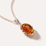 Demi Amber Drop Pendant — Baltic amber and sterling silver jewellery by Baltic Beauty