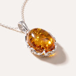 Demi Amber Drop Pendant — Baltic amber and sterling silver jewellery by Baltic Beauty