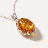 Demi Amber Drop Pendant — Baltic amber and sterling silver jewellery by Baltic Beauty