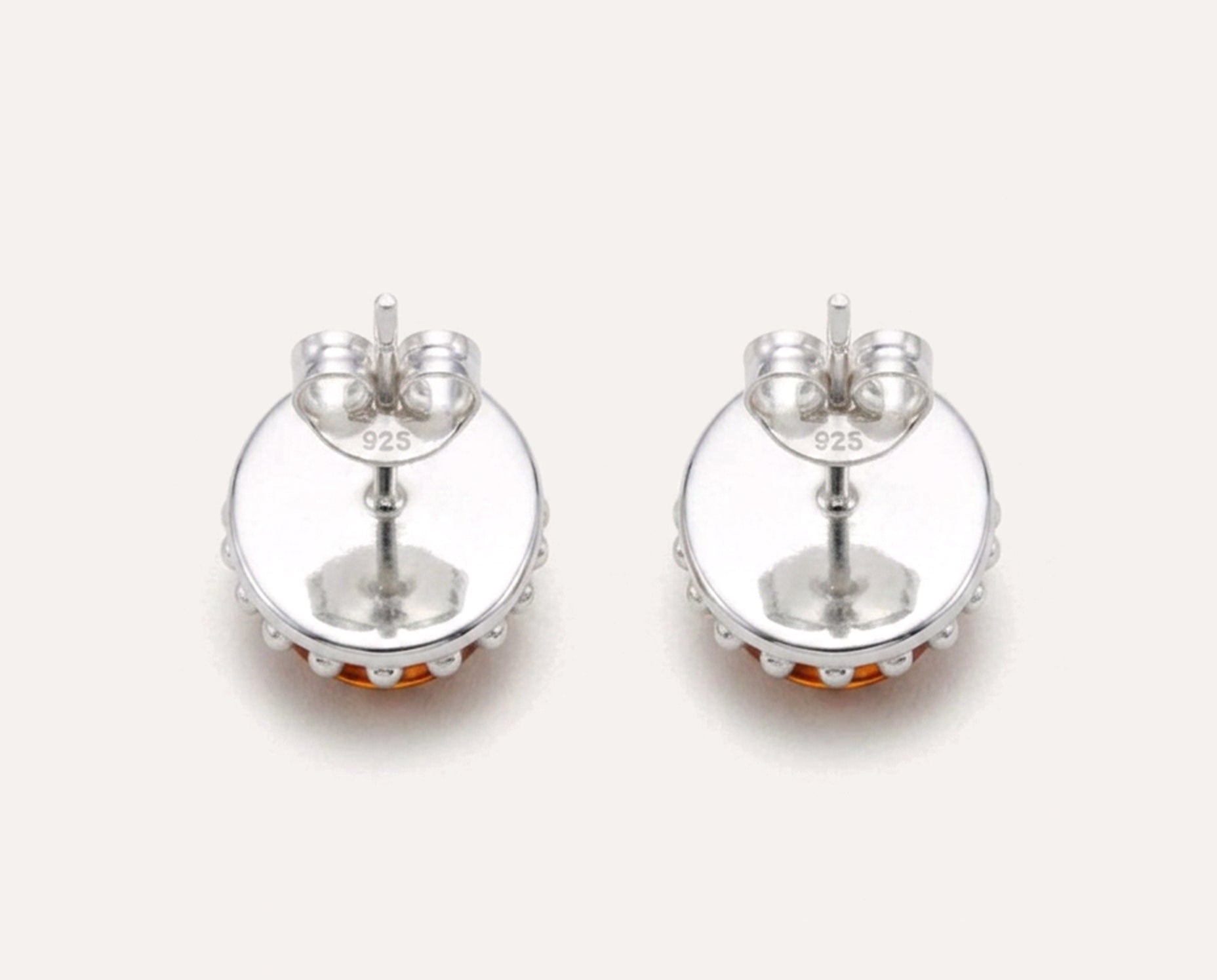 Demi Stud Amber Earrings — Baltic amber and sterling silver jewellery by Baltic Beauty