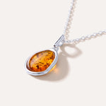 Amber ELEMENT Pendant Necklace — Baltic amber and sterling silver jewellery by Baltic Beauty