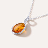 Amber ELEMENT Pendant Necklace — Baltic amber and sterling silver jewellery by Baltic Beauty