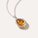 Amber ELEMENT Pendant Necklace — Baltic amber and sterling silver jewellery by Baltic Beauty