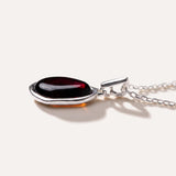 Cherry Amber ELEMENT Pendant Necklace — Baltic amber and sterling silver jewellery by Baltic Beauty