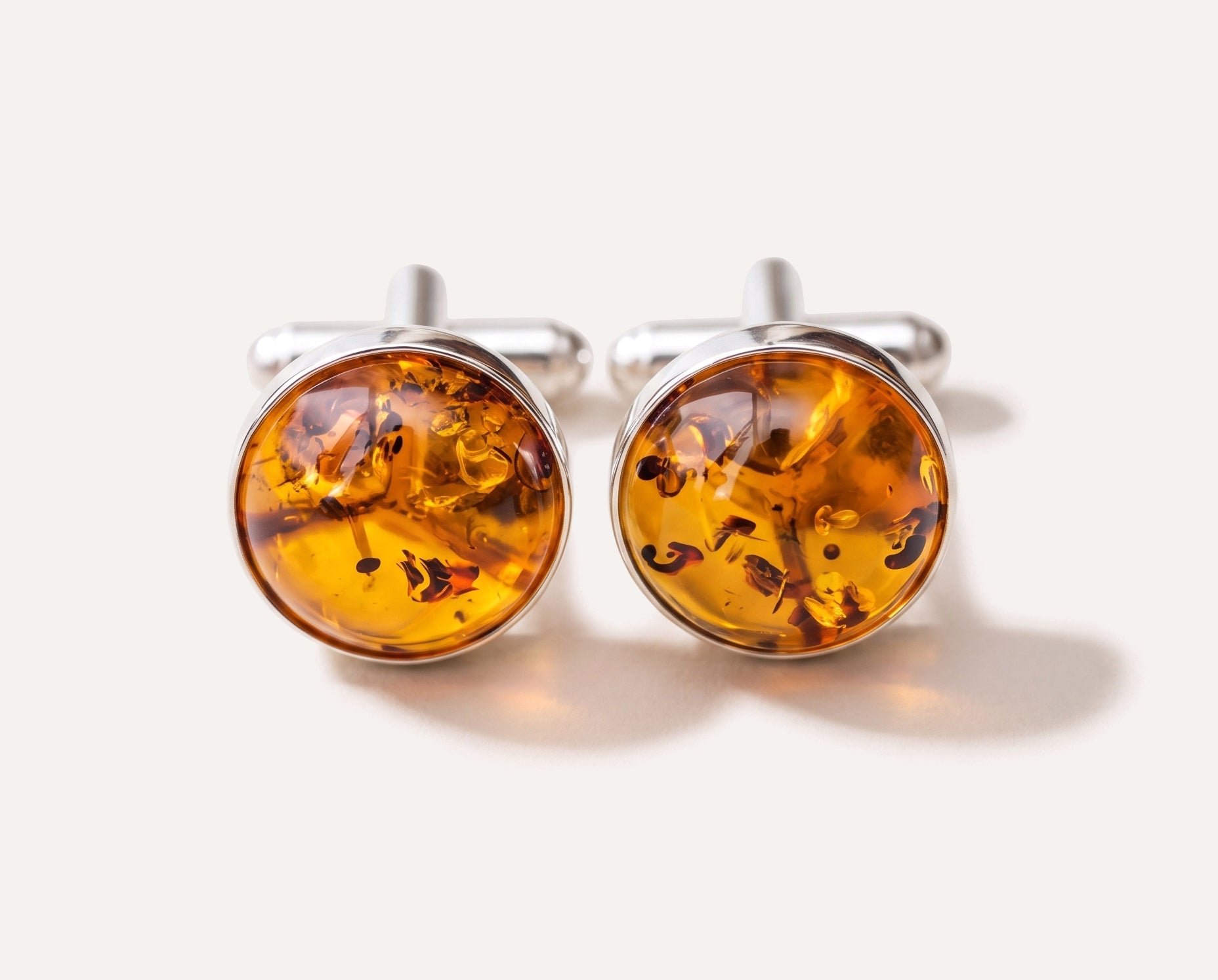ESSENTIALS Amber Cufflinks — Baltic amber and sterling silver jewellery by Baltic Beauty
