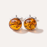 ESSENTIALS Amber Cufflinks — Baltic amber and sterling silver jewellery by Baltic Beauty