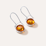 ESSENTIALS Amber Drop Earrings — Baltic amber and sterling silver jewellery by Baltic Beauty