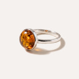 ESSENTIALS Amber Solitaire Ring — Baltic amber and sterling silver jewellery by Baltic Beauty