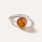 ESSENTIALS Amber Solitaire Ring — Baltic amber and sterling silver jewellery by Baltic Beauty
