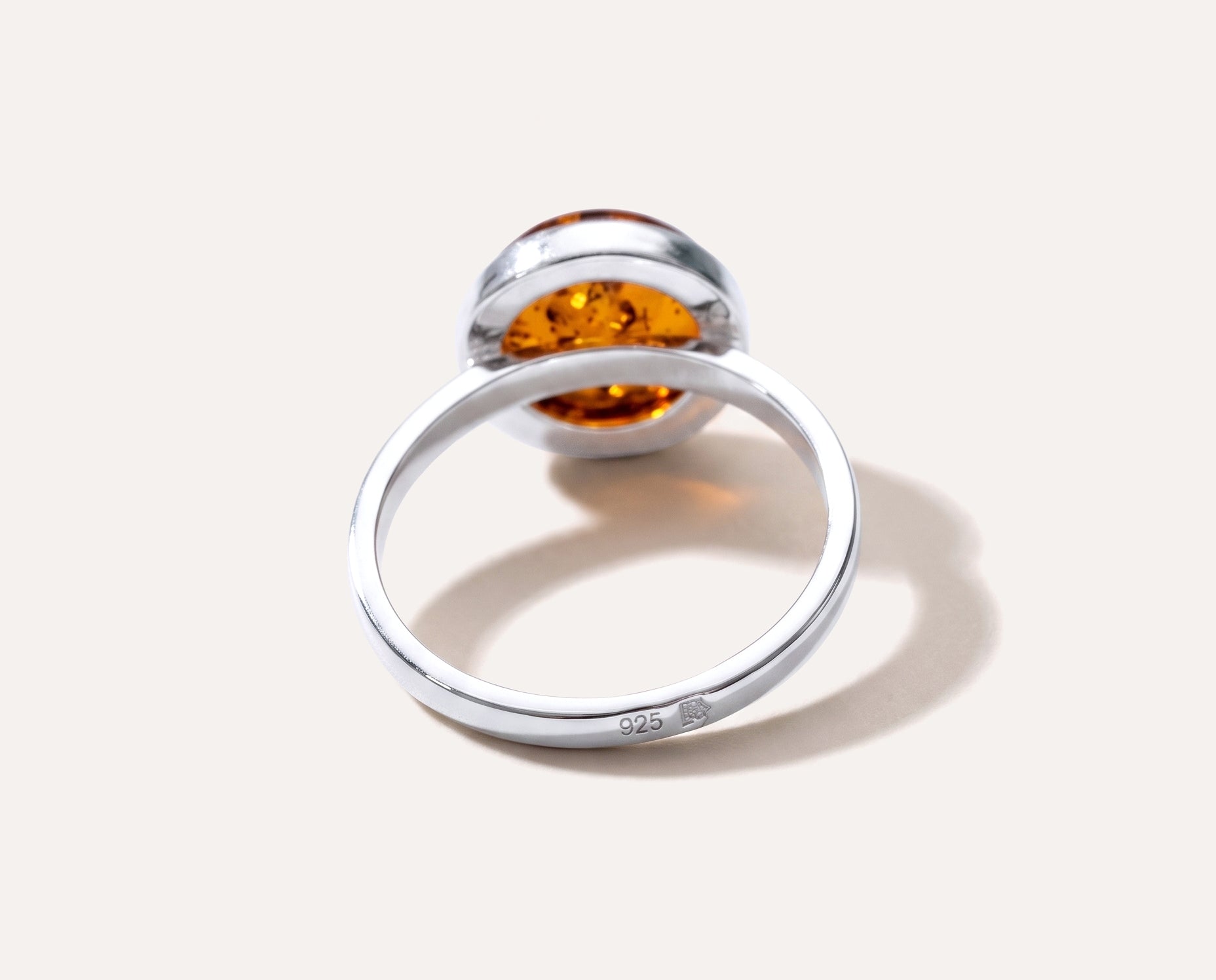 ESSENTIALS Amber Solitaire Ring — Baltic amber and sterling silver jewellery by Baltic Beauty