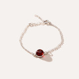 ESSENTIALS Cherry Amber Link Chain Bracelet — Baltic amber and sterling silver jewellery by Baltic Beauty
