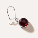 ESSENTIALS Cherry Red Amber Drop Earrings — Baltic amber and sterling silver jewellery by Baltic Beauty