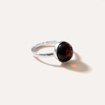 ESSENTIALS Cherry Red Amber Solitaire Ring — Baltic amber and sterling silver jewellery by Baltic Beauty