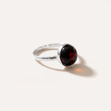 ESSENTIALS Cherry Red Amber Solitaire Ring — Baltic amber and sterling silver jewellery by Baltic Beauty