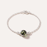 ESSENTIALS Green Amber Link Chain Bracelet — Baltic amber and sterling silver jewellery by Baltic Beauty