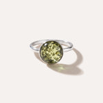 ESSENTIALS Green Amber Solitaire Ring — Baltic amber and sterling silver jewellery by Baltic Beauty