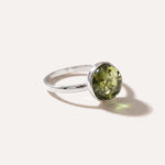 ESSENTIALS Green Amber Solitaire Ring — Baltic amber and sterling silver jewellery by Baltic Beauty