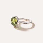 ESSENTIALS Green Amber Solitaire Ring — Baltic amber and sterling silver jewellery by Baltic Beauty