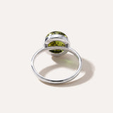 ESSENTIALS Green Amber Solitaire Ring — Baltic amber and sterling silver jewellery by Baltic Beauty
