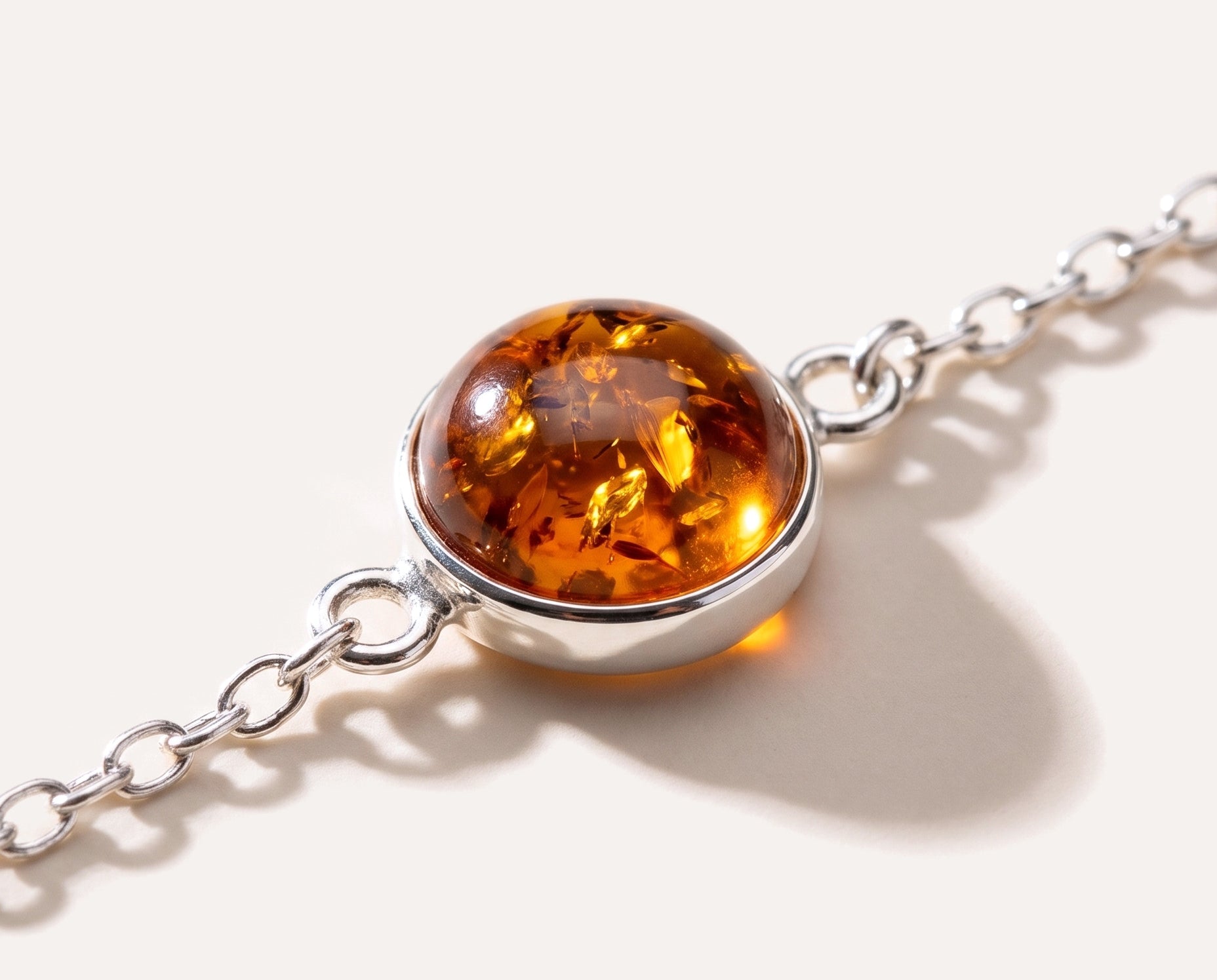 ESSENTIALS Link Chain Amber Bracelet — Baltic amber and sterling silver jewellery by Baltic Beauty
