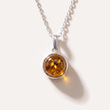 ESSENTIALS Mini Amber Pendant — Baltic amber and sterling silver jewellery by Baltic Beauty