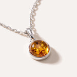 ESSENTIALS Mini Amber Pendant — Baltic amber and sterling silver jewellery by Baltic Beauty