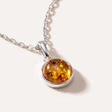 ESSENTIALS Mini Amber Pendant — Baltic amber and sterling silver jewellery by Baltic Beauty