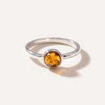 ESSENTIALS Mini Amber Stacking Ring — Baltic amber and sterling silver jewellery by Baltic Beauty