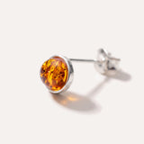 ESSENTIALS Mini Amber Stud Earrings — Baltic amber and sterling silver jewellery by Baltic Beauty
