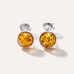 ESSENTIALS Mini Amber Stud Earrings — Baltic amber and sterling silver jewellery by Baltic Beauty