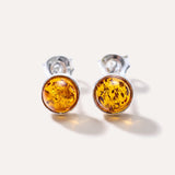 ESSENTIALS Mini Amber Stud Earrings — Baltic amber and sterling silver jewellery by Baltic Beauty