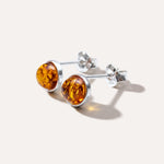 ESSENTIALS Mini Amber Stud Earrings — Baltic amber and sterling silver jewellery by Baltic Beauty
