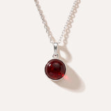 ESSENTIALS Mini Cherry Amber Pendant — Baltic amber and sterling silver jewellery by Baltic Beauty