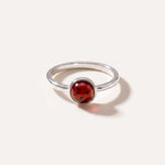 ESSENTIALS Mini Cherry Red Amber Stacking Ring — Baltic amber and sterling silver jewellery by Baltic Beauty