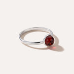 ESSENTIALS Mini Cherry Red Amber Stacking Ring — Baltic amber and sterling silver jewellery by Baltic Beauty