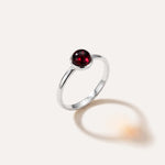 ESSENTIALS Mini Cherry Red Amber Stacking Ring — Baltic amber and sterling silver jewellery by Baltic Beauty