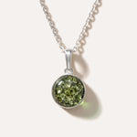 ESSENTIALS Mini Green Amber Pendant — Baltic amber and sterling silver jewellery by Baltic Beauty