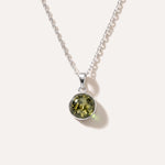 ESSENTIALS Mini Green Amber Pendant — Baltic amber and sterling silver jewellery by Baltic Beauty
