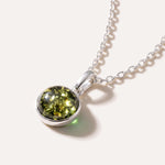 ESSENTIALS Mini Green Amber Pendant — Baltic amber and sterling silver jewellery by Baltic Beauty
