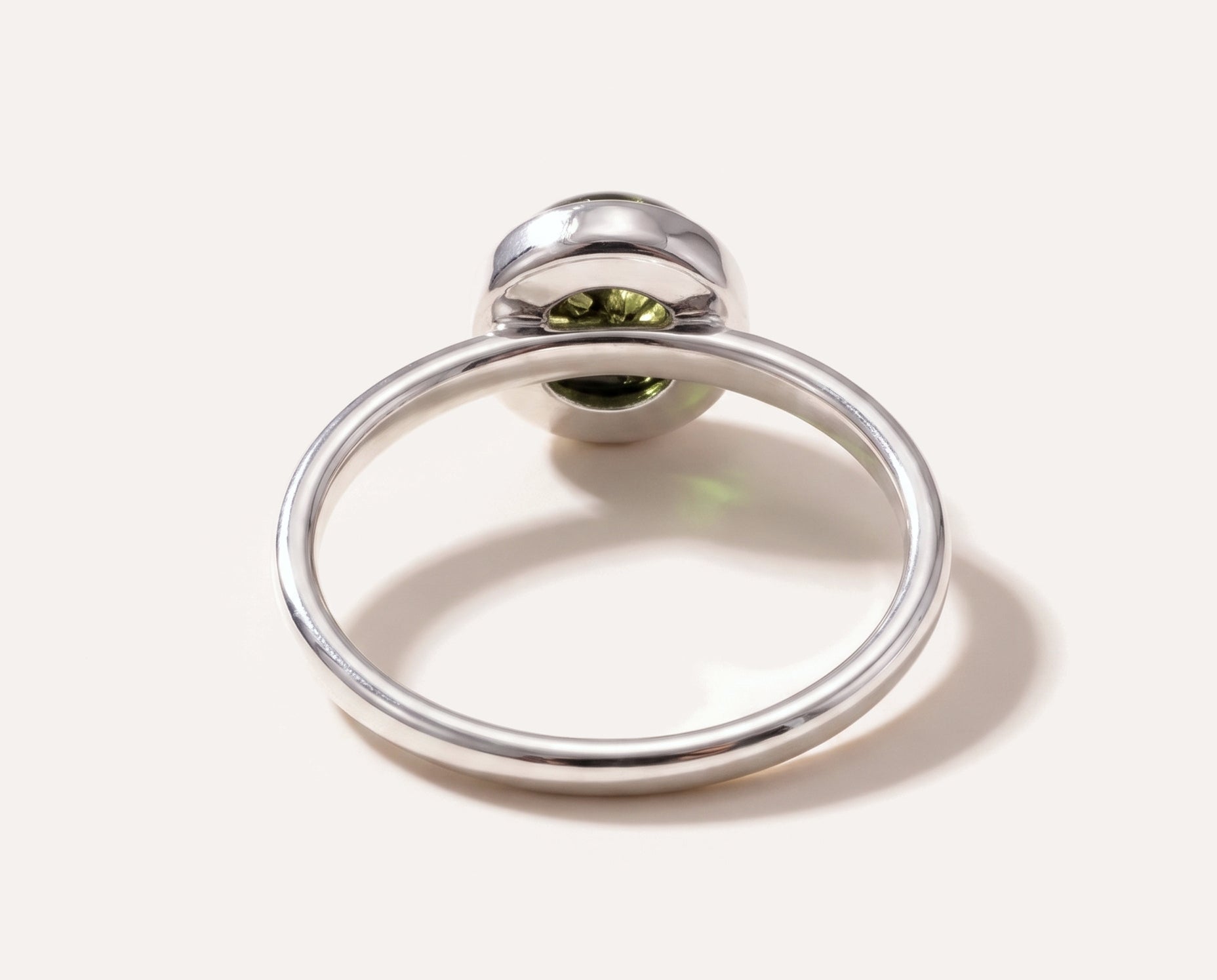 ESSENTIALS Mini Green Amber Stacking Ring — Baltic amber and sterling silver jewellery by Baltic Beauty