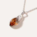Fancy Top Amber & Silver Pendant — Baltic amber and sterling silver jewellery by Baltic Beauty