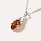Fancy Top Amber & Silver Pendant — Baltic amber and sterling silver jewellery by Baltic Beauty