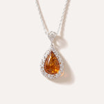 Filigree Frame Amber Teardrop Pendant — Baltic amber and sterling silver jewellery by Baltic Beauty