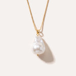 Freshwater Baroque Pearl Necklace — Baltic amber and sterling silver jewellery by Baltic Beauty