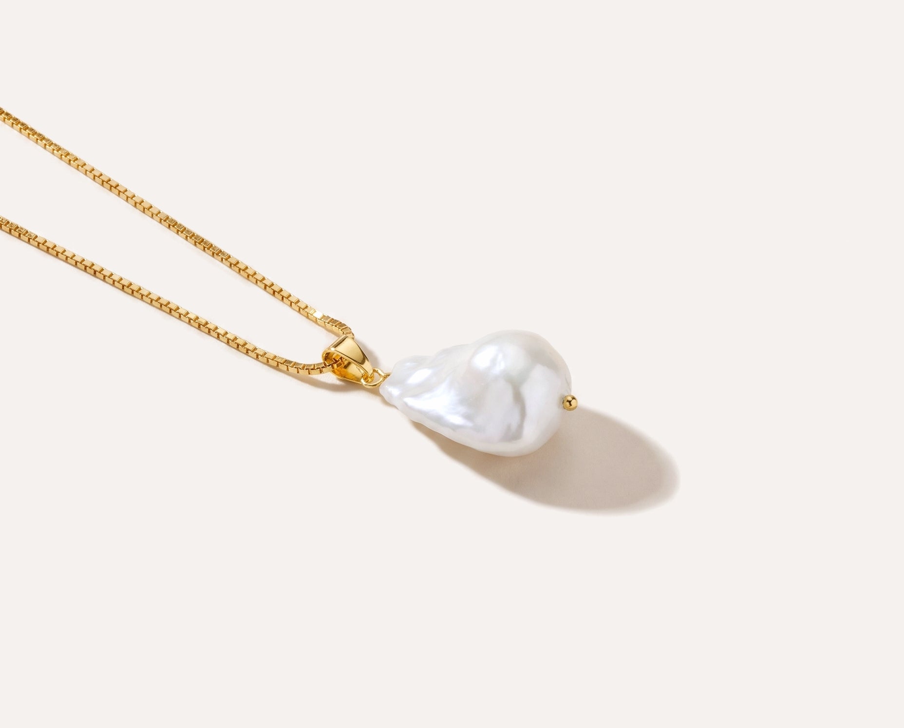 Freshwater Baroque Pearl Necklace — Baltic amber and sterling silver jewellery by Baltic Beauty