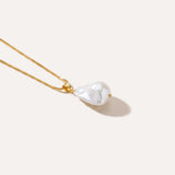 Freshwater Baroque Pearl Necklace — Baltic amber and sterling silver jewellery by Baltic Beauty