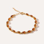 Gold Plated Dainty Oval Bracelet — Baltic amber and sterling silver jewellery by Baltic Beauty