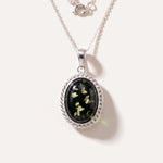Green Amber Quintessence Pendant — Baltic amber and sterling silver jewellery by Baltic Beauty