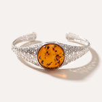 Handmade Modern Amber Arm Cuff — Baltic amber and sterling silver jewellery by Baltic Beauty